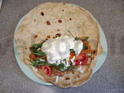 Šašlykas su vištiena, mocarela ir mikrožalumynais Žingsnis 8