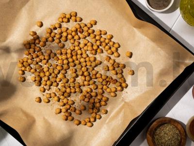 Daržovių salotas su keptu avinžirniu ir mocarela Žingsnis 2