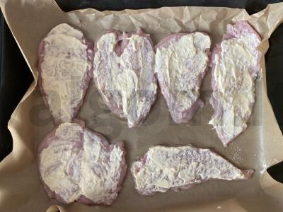 Vištienos filė po sūriu „Švelnumas“ Žingsnis 2