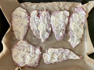 Vištienos filė po sūriu „Švelnumas“ Žingsnis 3