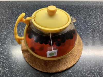 Ramunėlių arbata su uogomis, medumi ir marakuja sirupu Žingsnis 5