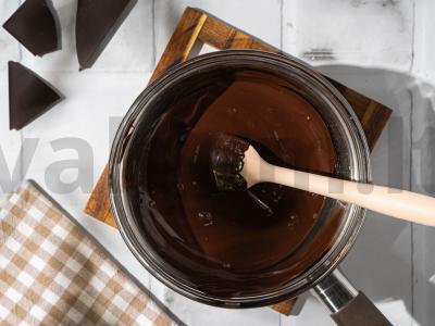 Smėliniai juostelės su šokoladu ir kondensuotu pienu Žingsnis 7