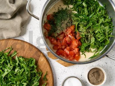 Žalioji lazanja su menkėmis Žingsnis 4