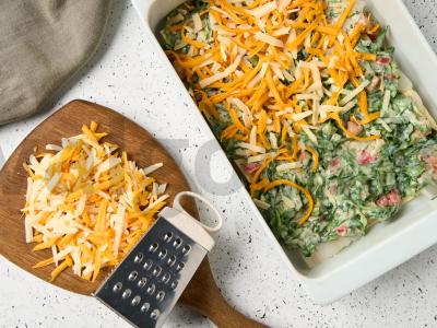 Žalioji lazanja su menkėmis Žingsnis 7