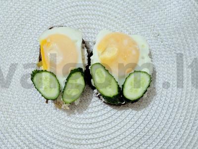 Kiaušinių sumuštiniai pusryčiams Žingsnis 3