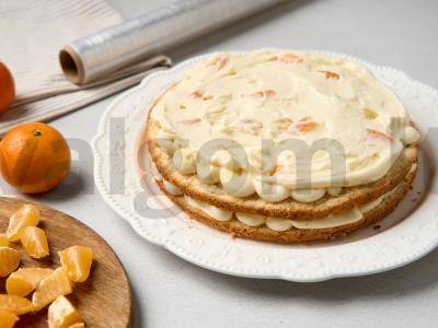 Tortas „Mandarinas“ Žingsnis 12