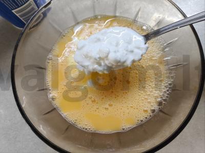 Sūrio omletas su varške Žingsnis 2