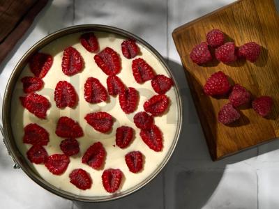 Desertas iš maskarponės su avietėmis Žingsnis 8