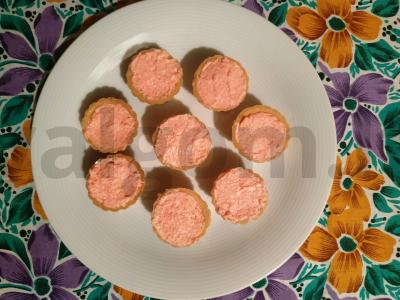 Tartaletės su varškės sūriu ir menkių ikrais Žingsnis 2