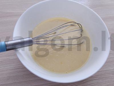 Ruginiai blynai su alumi ir rūgpieniu Žingsnis 1