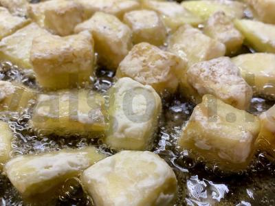 Salotas su baklažanu ir varškės sūriu Žingsnis 3