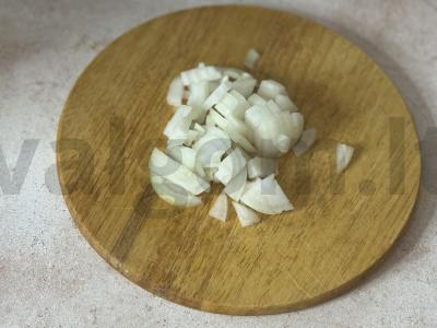 Makaronai pagal jūrininkų receptą su šonine Žingsnis 2