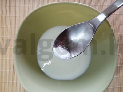 Švelnūs blynai su acidofiliu Žingsnis 2