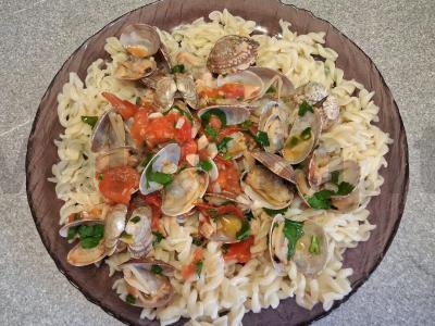 Vongolės su makaronais ir parmezanu Žingsnis 10