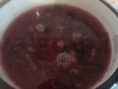 Gėrimas su juodųjų serbentų uogomis ir mandarinų Žingsnis 3