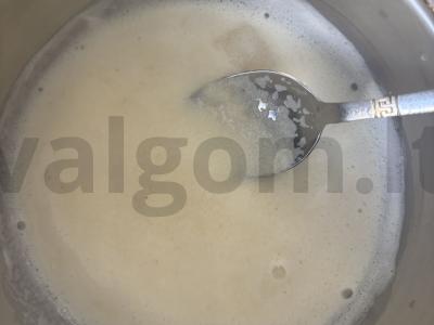 Manų košė su bananais ir kukurūzų dribsniais Žingsnis 3