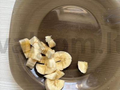 Manų košė su bananais ir kukurūzų dribsniais Žingsnis 8