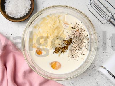 Garstyčių pyragas su sūriu Žingsnis 6