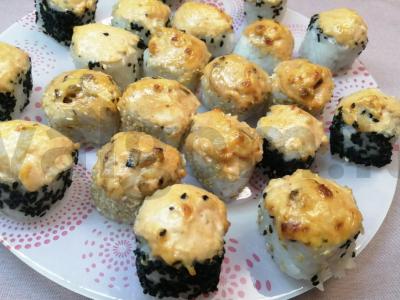 Sūrio kepurėlė keptiems ritinėliams „Universalus“ Žingsnis 6