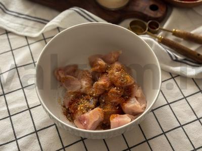 Bulvės su vištiena ir pesto padažu Žingsnis 5