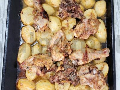 Vištiena su bulvėmis aštriame marinate Žingsnis 5