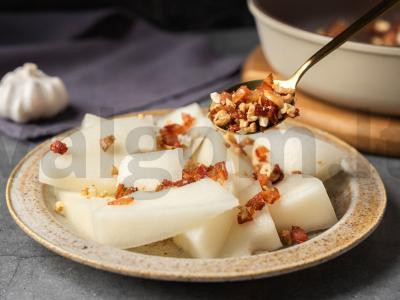 Melionas su bekono ir anakardžių trupiniais Žingsnis 5