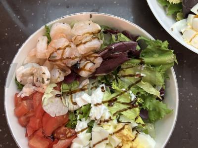 Baltymų salotos su krevetėmis Žingsnis 9