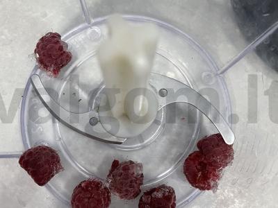 Kokteilis „Persikas-avižėlė“ Žingsnis 1