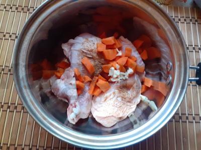 Vištienos sriuba su ryžiais ir rūgštynėmis Žingsnis 3