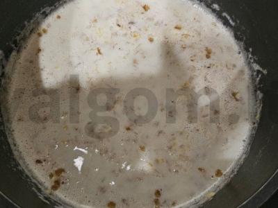 Kasha „Draugystė“ su uogomis ant pieno Žingsnis 4