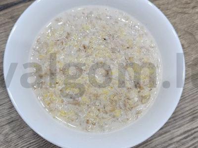 Kasha „Draugystė“ su uogomis ant pieno Žingsnis 5