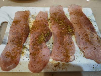 Kepta kiauliena su grybais ir sūriu vakarienei Žingsnis 1