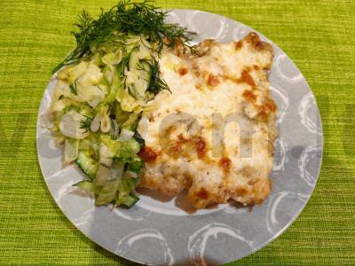 Kepta kiauliena su grybais ir sūriu vakarienei Žingsnis 10