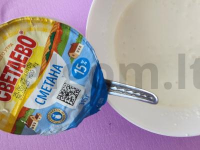 Banano tortas su pieniniu šokoladu Žingsnis 2