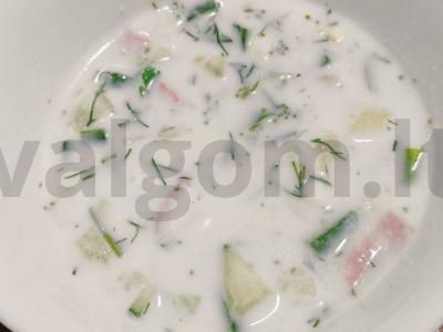 Okroška su Krakovo dešra kefyre pagrindine nuotrauka