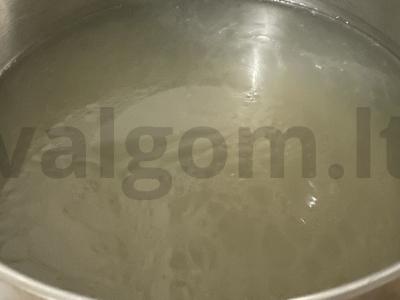 Borsčas su pomidorų tyrė Žingsnis 1