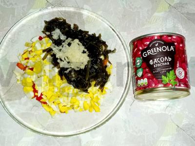 Salotos su jūros kopūstais ir daržovėmis Žingsnis 3