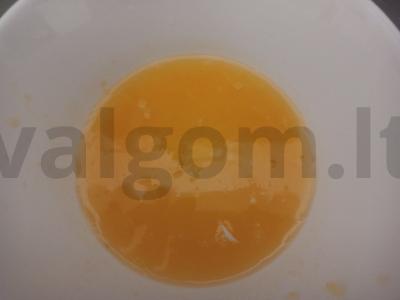 Cikorijos gėrimas su mandarinų sultimis ir mėtomis Žingsnis 1