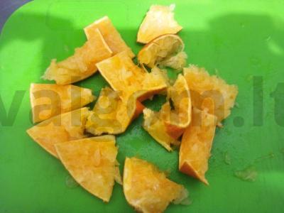 Cikorijos gėrimas su mandarinų sultimis ir mėtomis Žingsnis 2