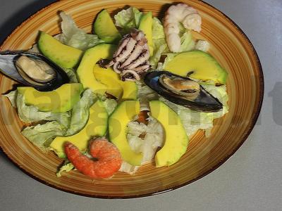 Jūros gėrybių ir avokado salotas Žingsnis 10