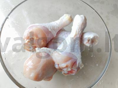 Plovas su vištiena ir prieskoniais Žingsnis 1