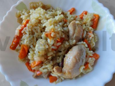 Plovas su vištiena ir prieskoniais Žingsnis 14