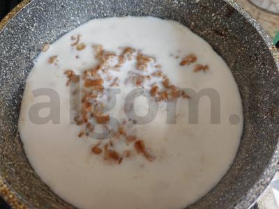 Avižinė košė su sūriu ir riešutais Žingsnis 3