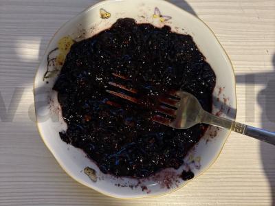 Sluoksniuotas desertas iš varškės ir gervuogių su sėlenomis Žingsnis 5