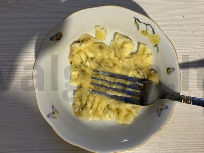 Sluoksniuotas desertas iš varškės ir gervuogių su sėlenomis Žingsnis 6