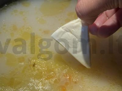 Grietininis sriuba su upėtakiu Žingsnis 6