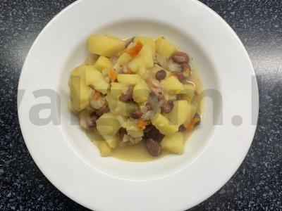 Bulvės, troškintos su pupelėmis ir cukinija Žingsnis 5