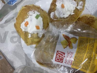 Blynai su cukatais ir grietine Žingsnis 8