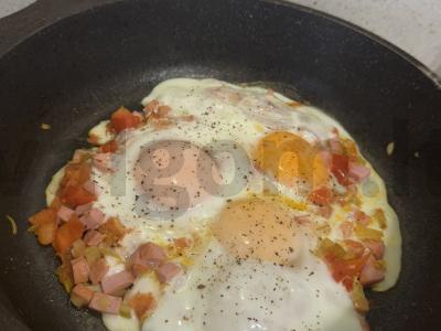 Kiaušinienė su apkepu pusryčiams Žingsnis 10