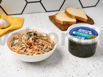 Jūros kopūstų salotos su česnaku ir majonezu pagrindine nuotrauka